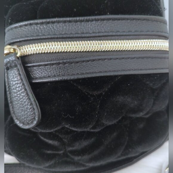 Betsey Johnson velvety quilted mini backpack EUC - Picture 7 of 7